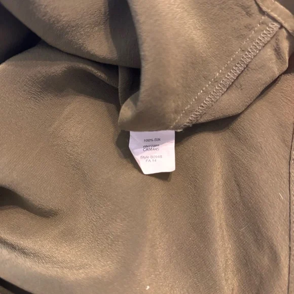 Madewell Olive Green Shirt Blouse - Picture 4 of 4